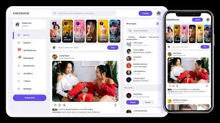 Responsive Social Media Website using HTML CSS JavaScript with Customization