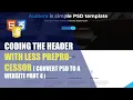NAVIGATION BAR AND HEADER HTML CSS OF THE SITE WITH LESS PREPROCESSOR CSS