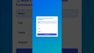 Create an Interactive Poll Voting UI with HTML JavaScript Tailwind CSS Webcraft Devs
