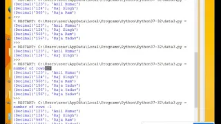 Fetchall Fetchone Fetchmany function in Python and MySQL