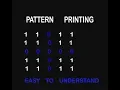 logic behind binary patterns in C