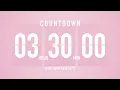 3 Hour 30 Minute Countdown Timer Flip Clock with Simple Beeps