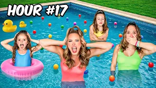 LAST TO LEAVE THE POOL EXTREME CHALLENGE HallieOnStage114 agset211