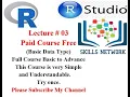 Basic Data Type R Programming Language Lecture