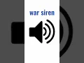Download Lagu war siren sound🚨 #war #siren #soundeffects