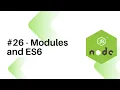 NodeJS For Beginners - Modules and ES6