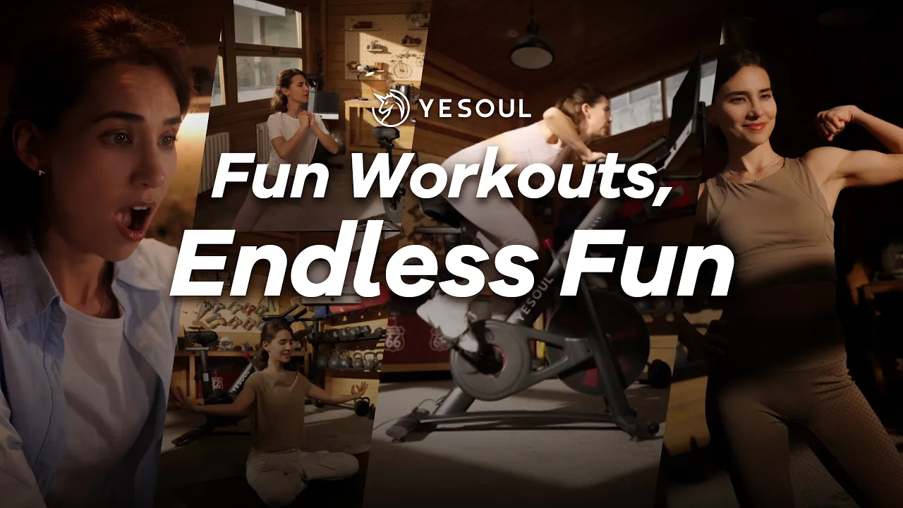 YESOUL FITNESS — YESOUL G1M Plus Screen Bike — Transform Your Fitness Journey (YouTube video ad)