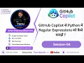 GitHub Copilot Python Regular Expressions github copilot tutorial Ep-04