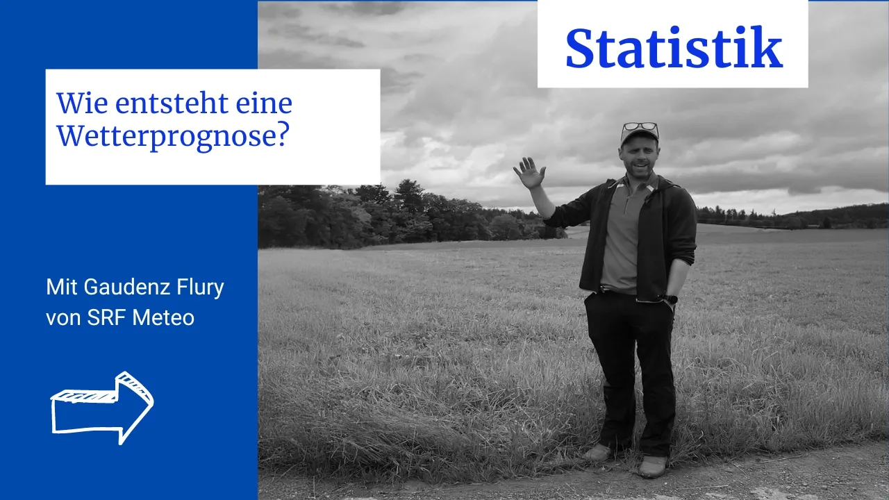 Wie entsteht eine Wetterprognose? Gaudenz Flury von SRF Meteo erklärts