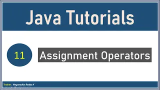 Java Tutorials Assignment Operators