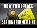 How To Replace Ryobi String Trimmer Line