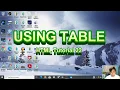 HTML Tutorial 22 Tagalog - USING TABLE