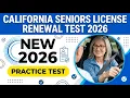 California Seniors License Renewal Test 2026 DMV Permit Knowledge Practice 2 Guide
