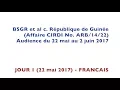 Lagu BSGR et al v. Republic of Guinea (ARB/14/22) - Day 1 - French
