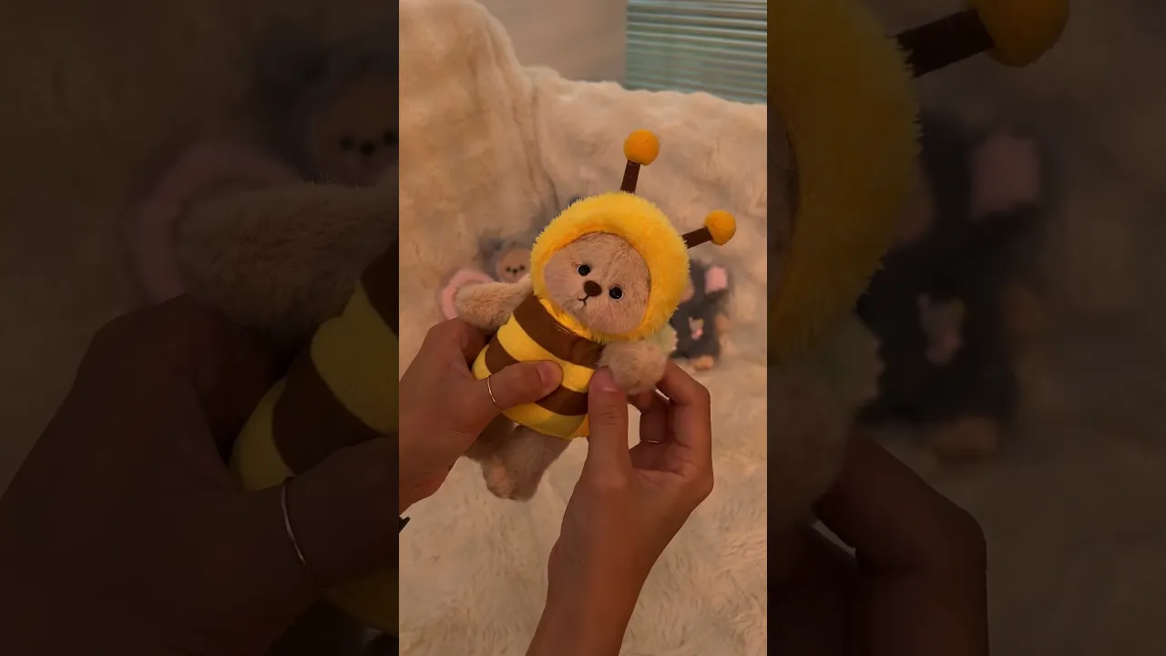 Teddy Bear & Honey Bee Set - 6 Inches