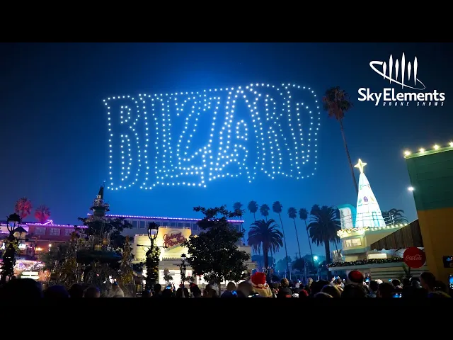 Blizzard's Holiday Party at Knott's Berry Farm Drone Show | Sky Elements Drone Shows