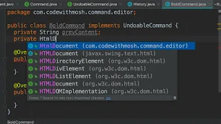 37 Implementing Undo Mechanism in Command Pattern