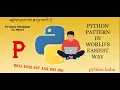 python pattern program to print stars in K shape mostly asked question programs