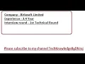 Birlasoft Interview 3 4 Year experience