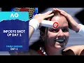 Maria Sakkari Hits 1 In a Million Winner Infosys Shot of Day 1 Australian Open 2026