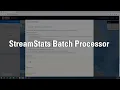 StreamStats Batch Processor Submitting jobs