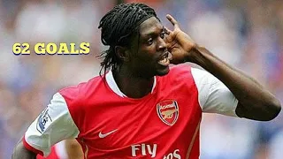 emmanuel adebayor all 62 goals for arsenal