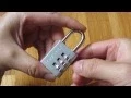 Master Lock - How to Set and Reset Combination Instructions 1080p