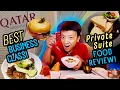 Download WORLD'S BEST BUSINESS CLASS! Qatar Airways PRIVATE SUITE Food Review mp4 3gp mp3 videos - waplic