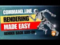 Blender Command Line Rendering Addon Render Back