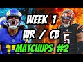 WEEK 1 Best Worst WR CB Matchups Man vs Zone Volume 2 Fantasy Football 2025