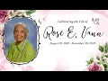 Celebration of Life for Rose E Vann December 5 2025