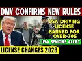 Over 70 and Driving in the USA DMV Confirms Major License Rule Changes for 2026