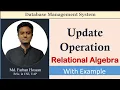 Lec 56 Update Operation Relational Algebra DBMS Bangla Tutorial