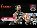 JACKIE YOUNG SEASON HIGH Jackie Young GOES OFF as Aces clinch playoff berth WNBA on ESPN