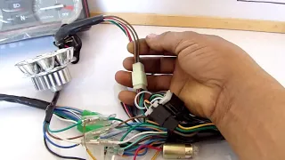 شرح اسلاك النور الواطى ومشاكله واماكن توصيل انوار الزينه فى الموتوسيكل حلقه187 