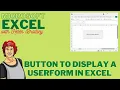 Button to Open a UserForm in Excel - Quick Easy Step by Step
