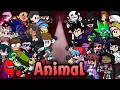 FNF Animal [REMAKE] But Every Turn A Different Cover Is Used 🗣️📢🔥 (FNF HAZY RIVER)