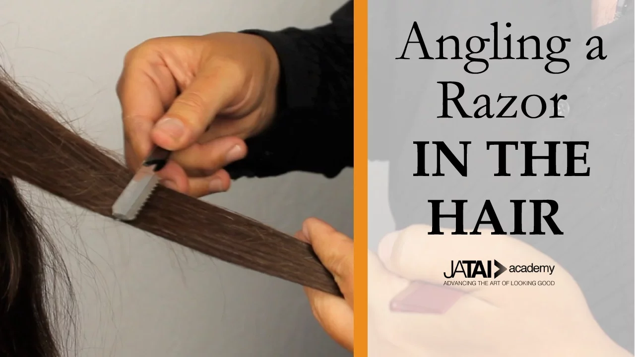 How to Angle a Razor in the Hair