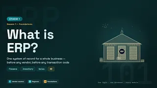 What is ERP One System of Record for a Whole Business ERP for Beginners Ep 1