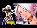 ÁNGEL MOVE LIST - The King of Fighters 2002 Unlimited Match (KOF2002)