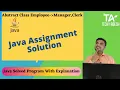 Infosys Lex java assignment Question with answer Java Assignment Solution