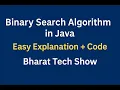 Binary Search in Java Easy Explanation with Code Bharat Tech Show