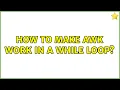 How to make awk work in a while loop