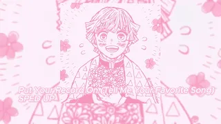 put your records on sped up 