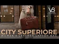 City Women s Leather Laptop Bag Work Bag by Von Baer Overview 13 14 15 15 6 inches