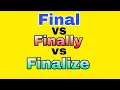 Difference Between Final Finally and Finalize In Java In Hindi