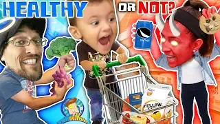 Download SHAWN GOES GROCERY SHOPPING!  Healthy or Not Vision (FUNnel Fam Vlog) MP3