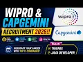 Wipro Capgemini Recruitment 2026 Trainee Java Developer Hiring Apply Now