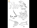 Printable alphabet coloring pages