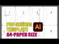 How To Make A4 Paper Size PDF Sewing Template for E-Patterns